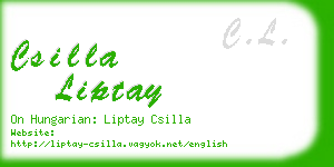 csilla liptay business card